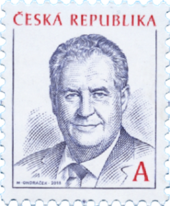 Poštovní známka ČR č. 977 - Prezident ČR Miloš Zeman