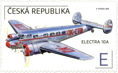 Známka ČR č. 1042 - Letadlo Electra 10A